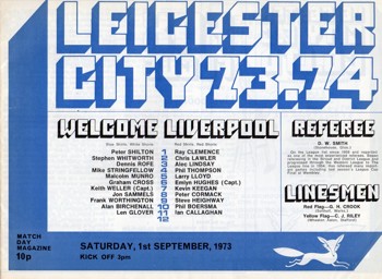 Match programme